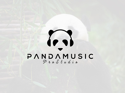 Panda Music Logo Design Branding animal bear brand branding business design festival headphone icon logo minimal mobile app music panda shirt shop startup store studio symbol