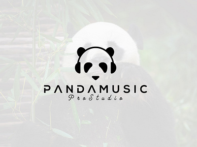Panda Music Logo Design Branding animal bear brand branding business design festival headphone icon logo minimal mobile app music panda shirt shop startup store studio symbol