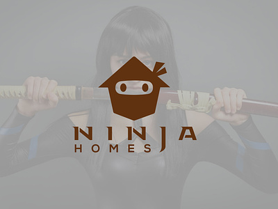 Ninja Homes Logo Design Branding apartment brand branding business design fitness flat home house icon karate legend logo minimal ninja property realestate startup symbol warrior