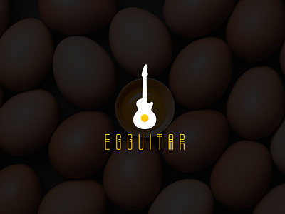 EGGUITAR Logo Design Branding band brand branding business chicken design egg film guitar icon logo minimal movie music song sound startup studio symbol voice