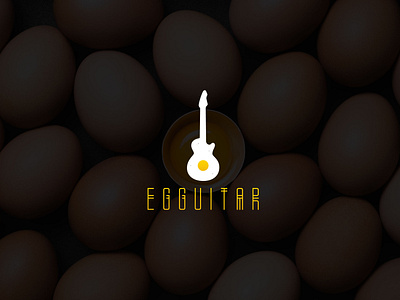 EGGUITAR Logo Design Branding