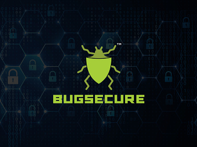 BUGSECURE Logo Design Branding agency blockchain brand branding bug business crypto design icon logo metaverse minimal network nft secure security startup symbol tech technology