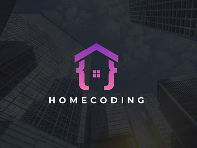 HomeCoding Logo Design Branding