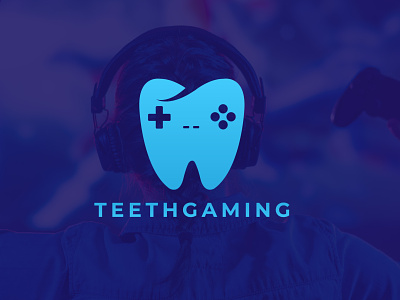 TeethGaming Logo Design Branding brand branding business dentist design enjoy fitness fun game games gaming health icon logo minimal play relax startup symbol teeth