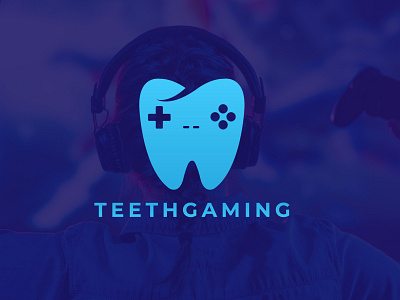 TeethGaming Logo Design Branding brand branding business dentist design enjoy fitness fun game games gaming health icon logo minimal play relax startup symbol teeth