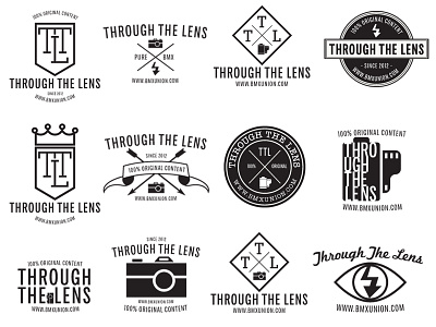 'Through The Lens' Logo hipster logo