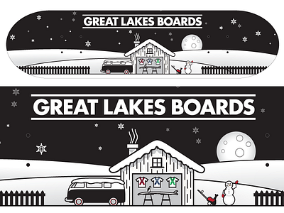 Great Lakes Boards - Winter Edition board deck skate skateboard vw