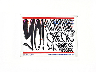 RIP Phife Dawg lyrics pen sharpie sketch slap sticker type typography