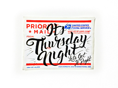 Thursday Night lyrics pen sharpie sketch slap sticker type typography