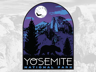 Yosemite National Park parks vector