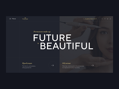 Preloader and home page concept agency animation beauty brand cedro concept design it make up makeup motion permanent recruitment ui ui animation ux web website