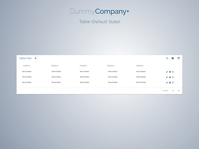 Tables (Responsive & With Filters) | DummyCompany+ chips data data chips filters icon buttons icons product design saas saas design search table columns tables ui