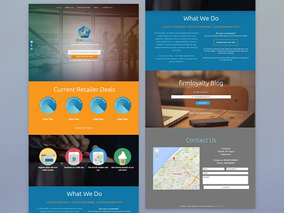 FirmLoyalty Website (Oct '14) | Web Design | GPHX Designs flat design one pager responsive web design website