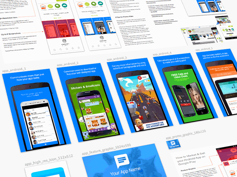 download android screenshot psd templates