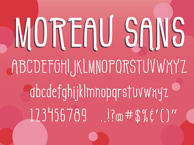 Moreau Sans design font font design type typeface typography