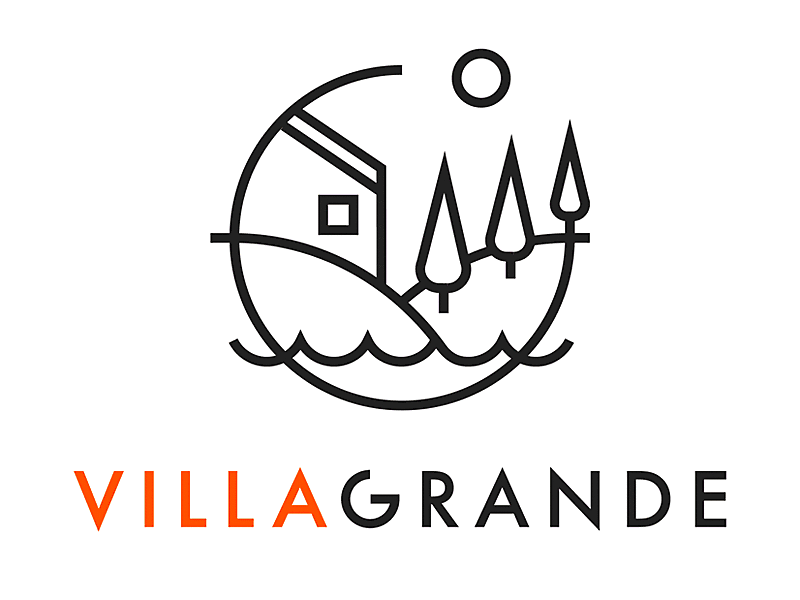 Villagrande branding design illustration logo vector website