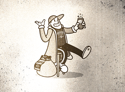 Beer is my coffee fans football illustration illustration art illustrator soccer sport supporters vector vector illustration