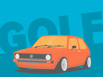 VW Golf artwork car illustration illustration art illustrations illustrator vector vector art vector illustration vectors