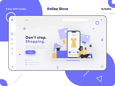 Design Online Store awesome blue clothes design dribbble figma online shop online store ui wow