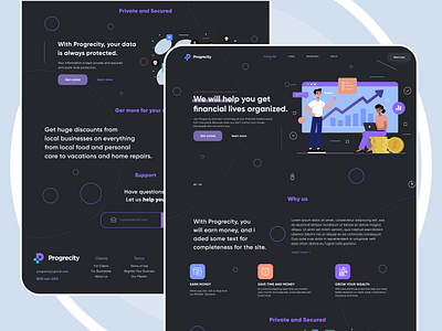 Full financial website design abstract awesome awesome design blue bubble design dribbble figma financial finans ui ux