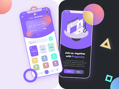 Mobile application design for the company. abstract awesome awesome design design dribbble figma financial finans ui ux webdesigner