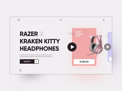 electronics store website abstract awesome awesome design design dribbble electronic figma headphones razer ui