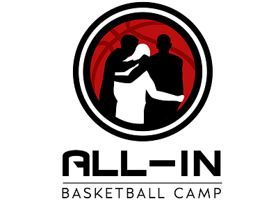 All-In Basketball Camp basketball camp design logo sports