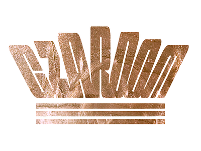 Czardom crown design logo rose gold