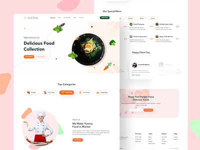 Restaurants landing page design