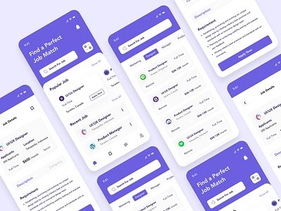 Job Finder Mobile App Design