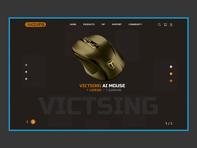 Victsing AI Mouse Design app design application design designer illustration landing page logo mouse music app page design shopify store vector vistsing