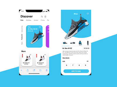 shopping app design app design application mobile app design music music app page design shoes shopify store shopping app simple ui