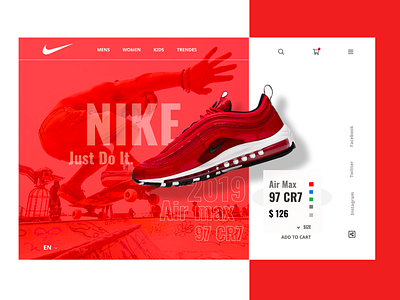 NIKE simple shopping page