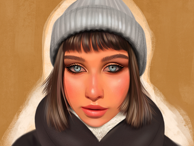 Portrait of a girl from Tomsk art artwork draw drawings gallery gallery art girl illustration ipad ipad pro paint painting pencil portrait procreate