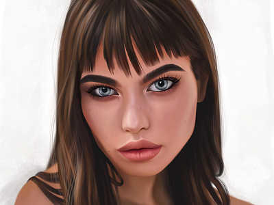 Daria art artwork draw drawings gallery gallery art girl illustration ipad ipad pro paint painting pencil portrait procreate white