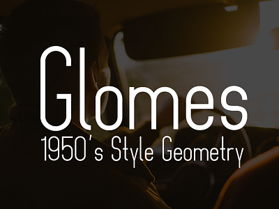 Glomes 1950 geometry glomes sans serif type typeface typography