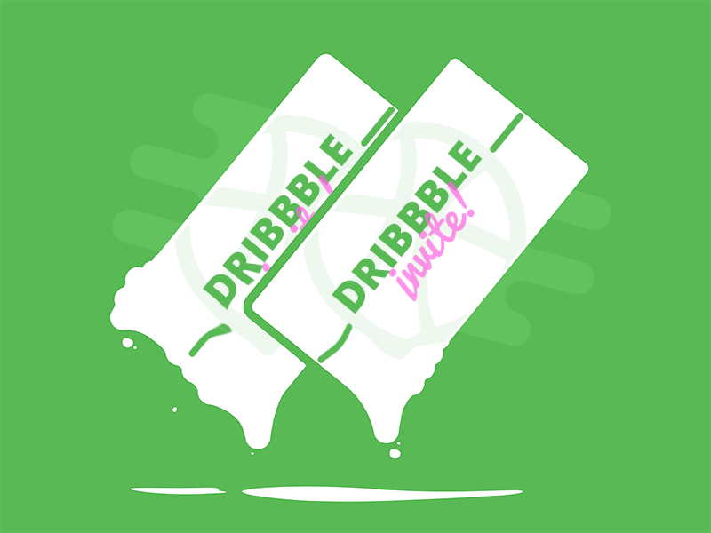 Get em while they're hot! illustration dribbble invite
