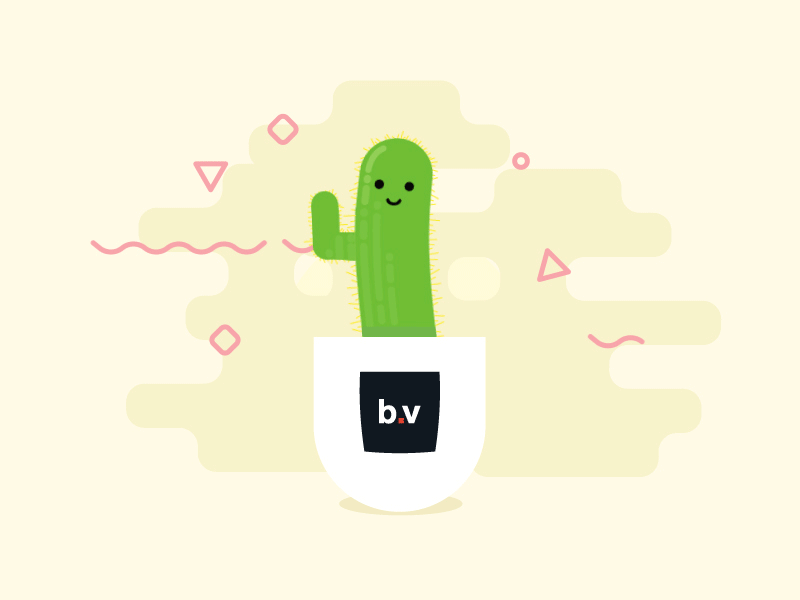 A friendly hello from Big Vision! illustration rebrand agency big vision animation cactus