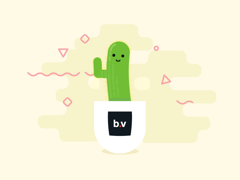 A friendly hello from Big Vision! agency animation big vision cactus illustration rebrand