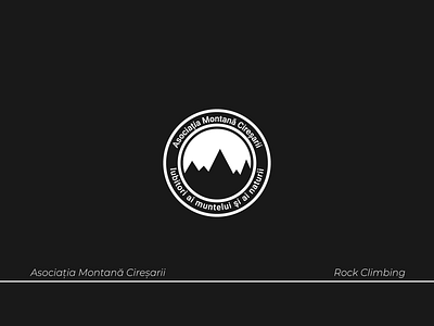Logo For a Rock Climbing Group brand identity circular logo design illustration lettering logo logodesign logos logotype nonprofit rock climbing type typography vector