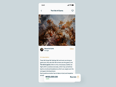 Art purchase app app branding design illustration typography ui ux