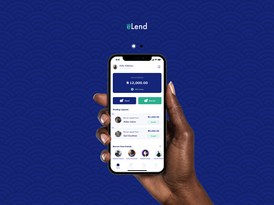 eLend Homepage app branding design illustration logo typography ui ux vector