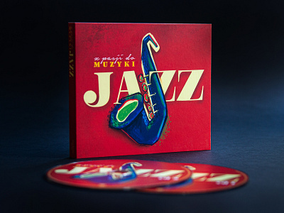 JAZZ | Z pasji do muzyki | MUSIC ARTWORK cd artwork cd cover cd design cd packaging colorful cover art cover artwork cover design digital painting hand lettering hand writing illustration lettering logo design music music art packaging packaging design saxophone