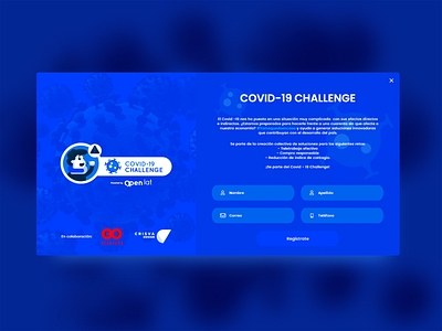 COVID-19 Challenge Popup covid covid19 innovation openlat pop popup ui uidesign ux uxdesign
