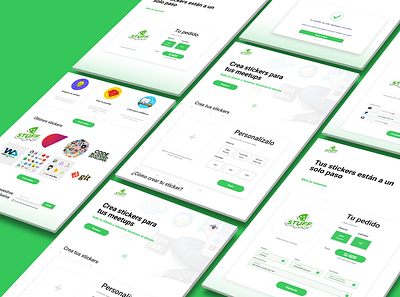 Custom stickers platform concept - Stuff custom design sticker stuff ui ux