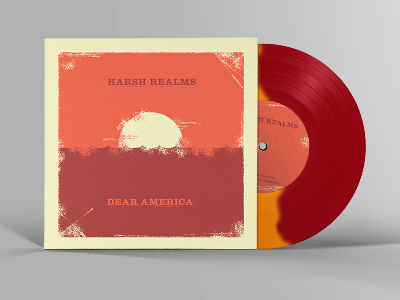 Harsh Realms / Dear America - Split 7inch Artwork 7inch artwork cover music punkrock sleeve vinyl