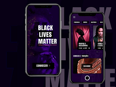 BLACK LIVES MATTER HISTORY APP / UI adobexd black lives matter black people design app interface mobile photoshop south africa ui ui design uidesign uidesigner ux webdesign