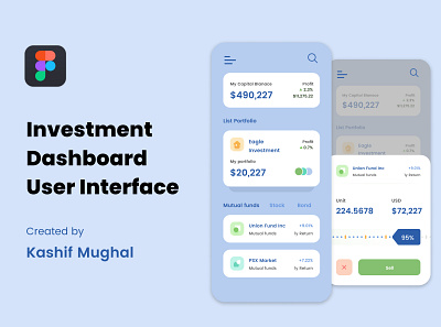 Investment Dashboard User Interface [Mobile App] dashboard ui minimal mobile app mobile app dashboard mobile app ui ux design