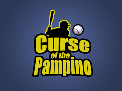 Curse of the Pampino icon illustration logo typography vector