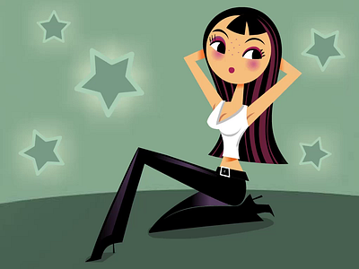 Pop Queen animation branding design illustration illustrator ui ux vector web website